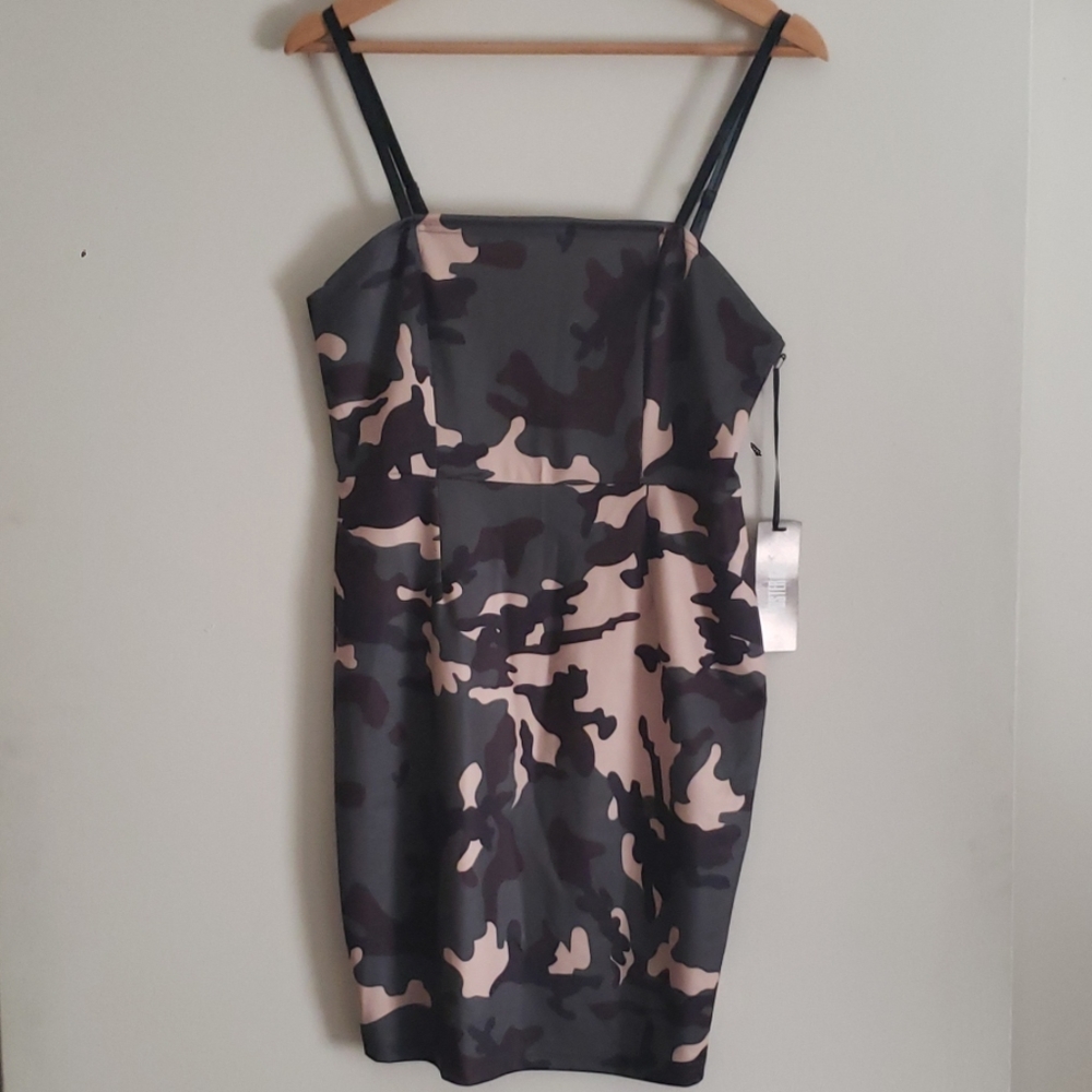 POSTER GIRL Camouflage Mini Dress